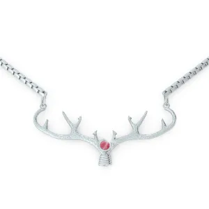 Antler - Birthstone Necklace (.925 silver)
