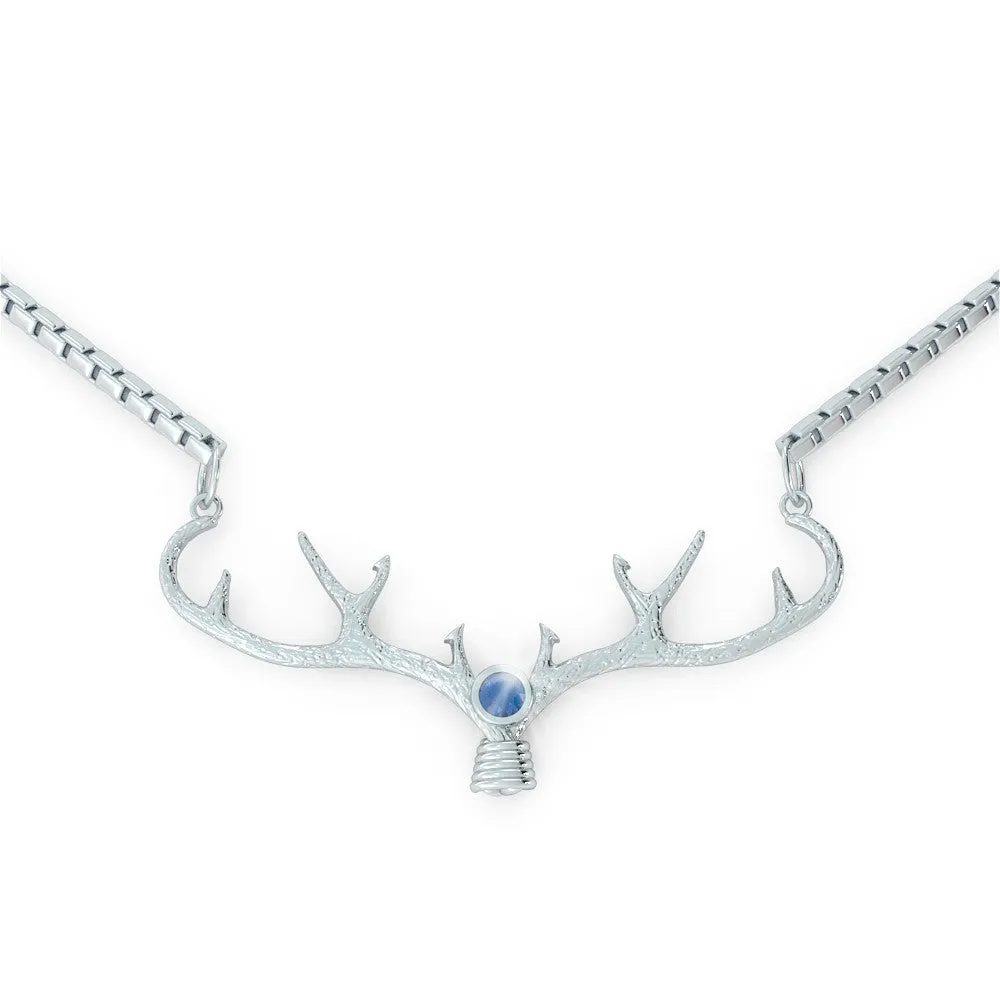 Antler - Birthstone Necklace (.925 silver)
