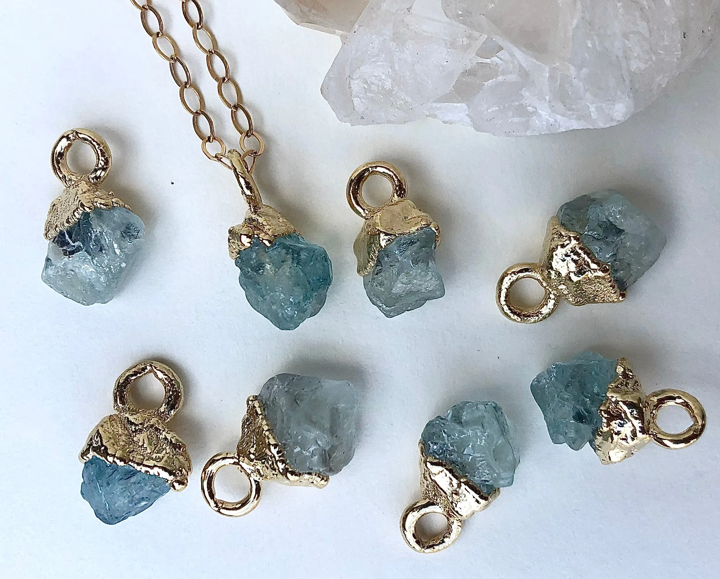 Aquamarine Drop Necklace