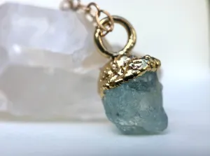 Aquamarine Drop Necklace