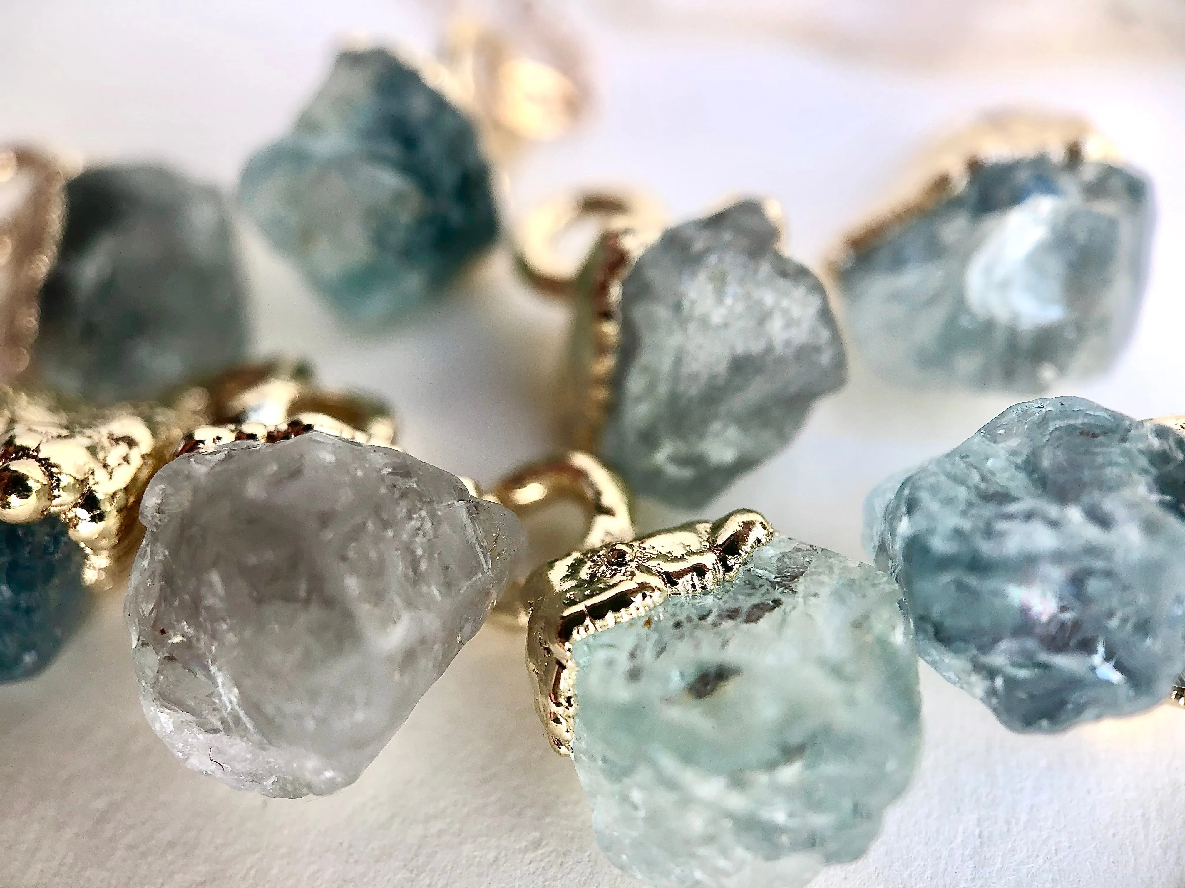 Aquamarine Drop Necklace