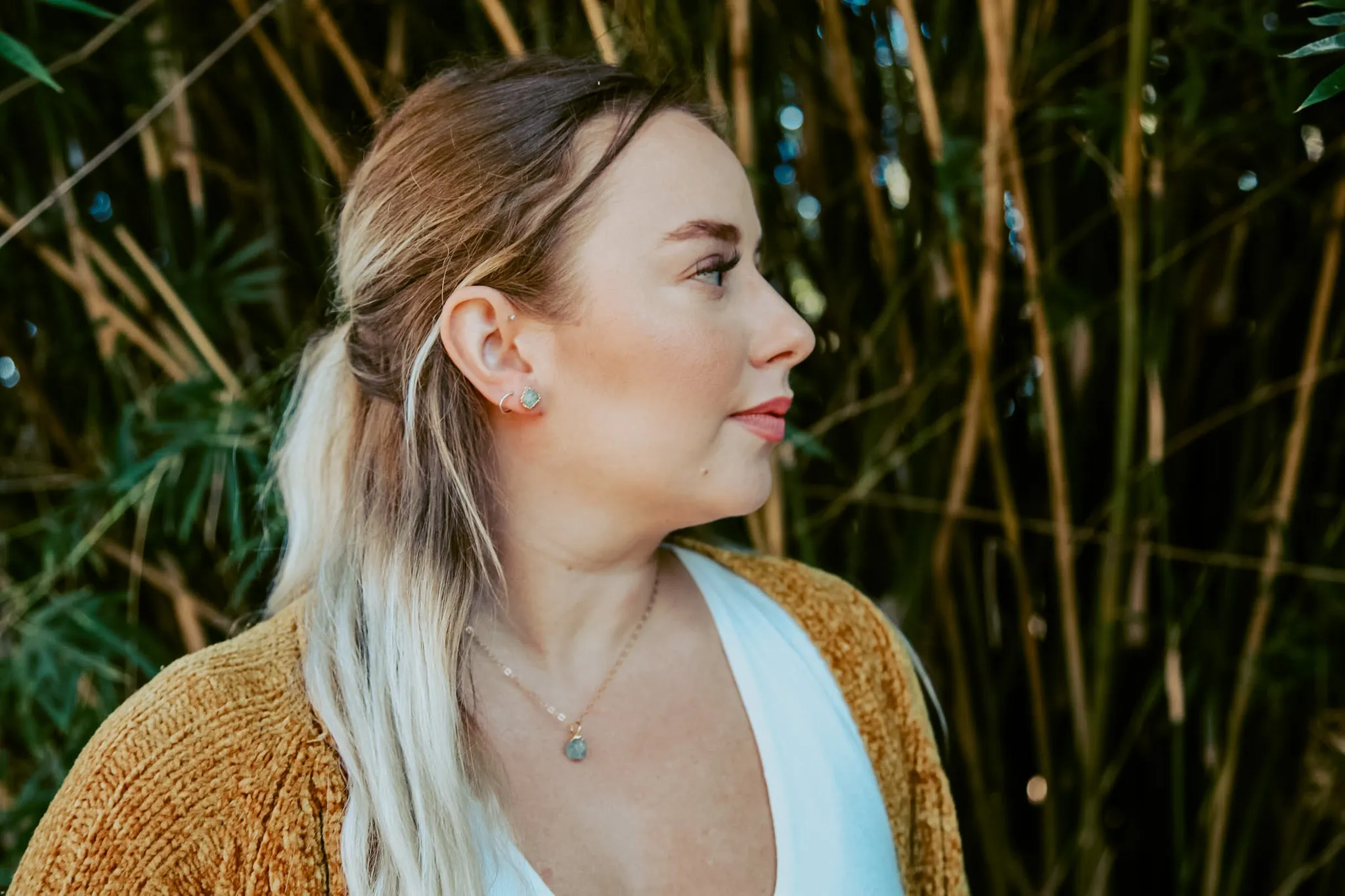 Aquamarine Drop Necklace