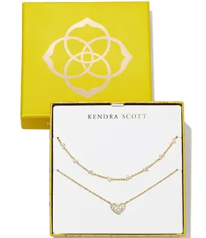 ARI AND HAVEN HEART NECKLACE SET