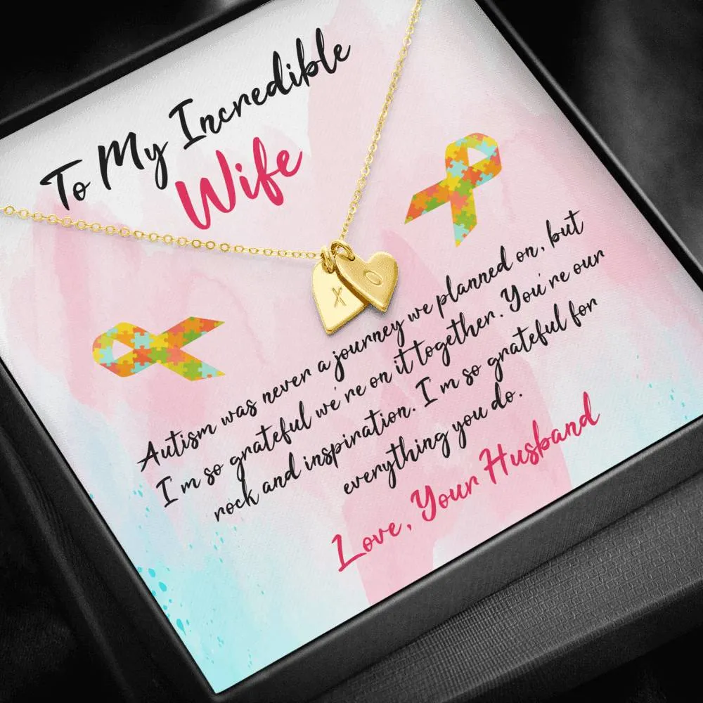 Autism Heart Charm Necklace