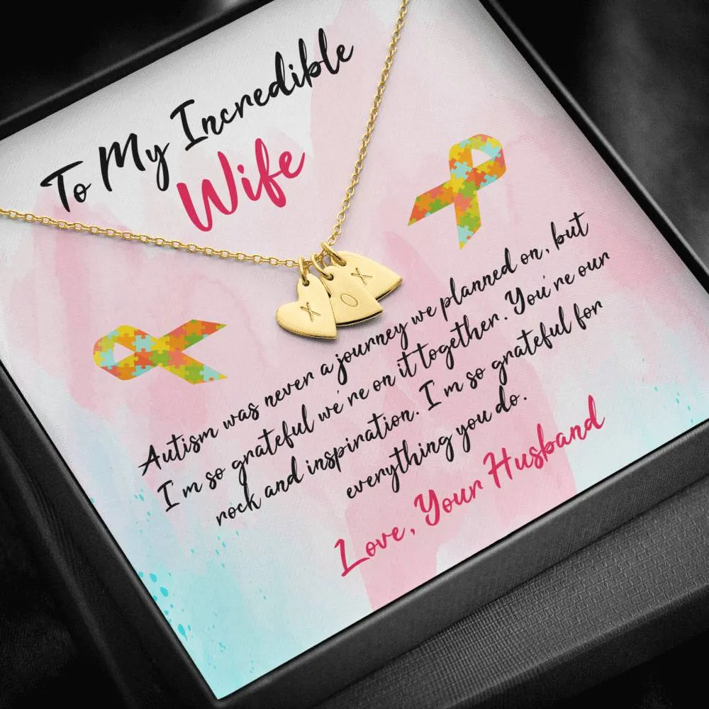 Autism Heart Charm Necklace