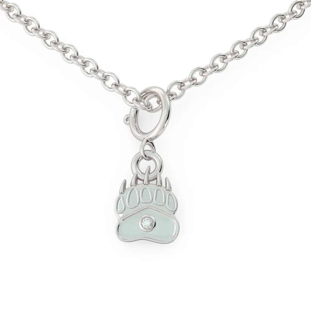 Baby Bear - Birthstone Necklace (.925 silver)