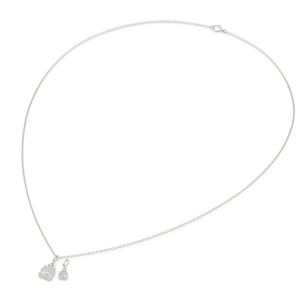 Baby Bear - Birthstone Necklace (.925 silver)