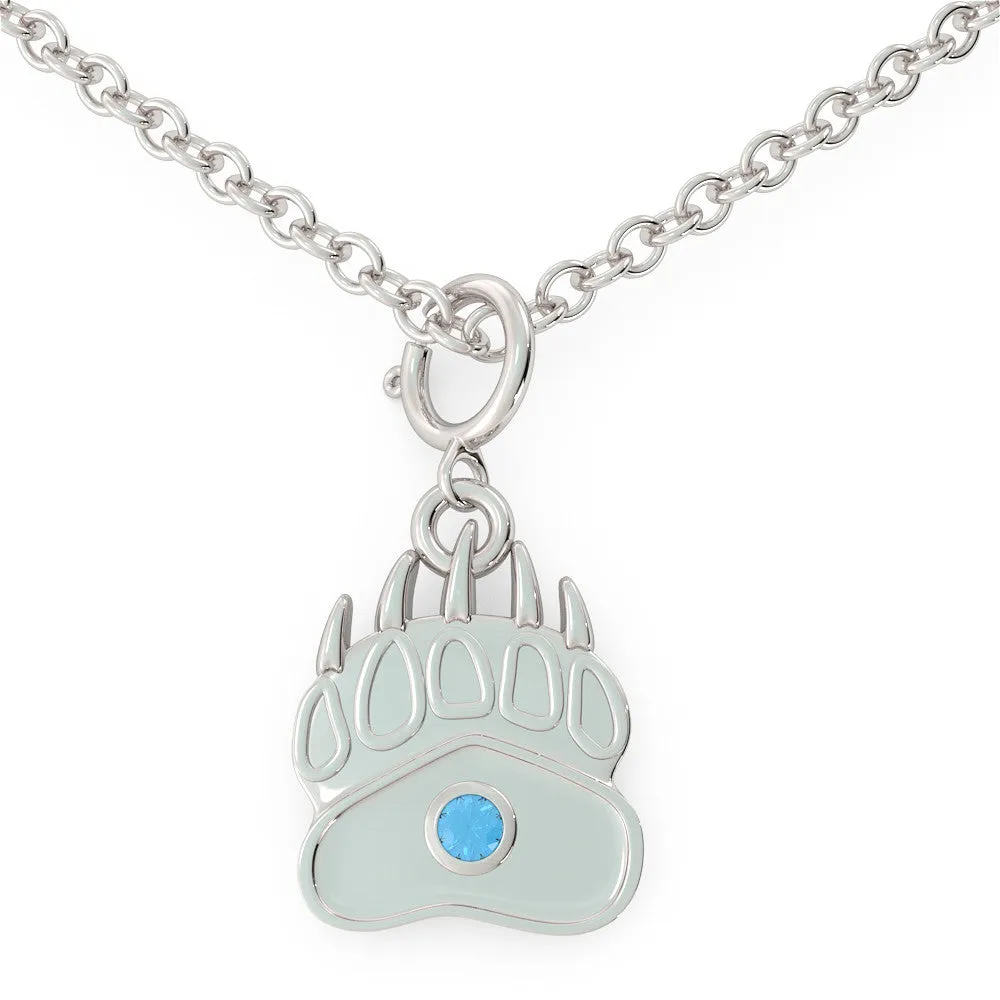 Baby Bear - Birthstone Necklace (.925 silver)
