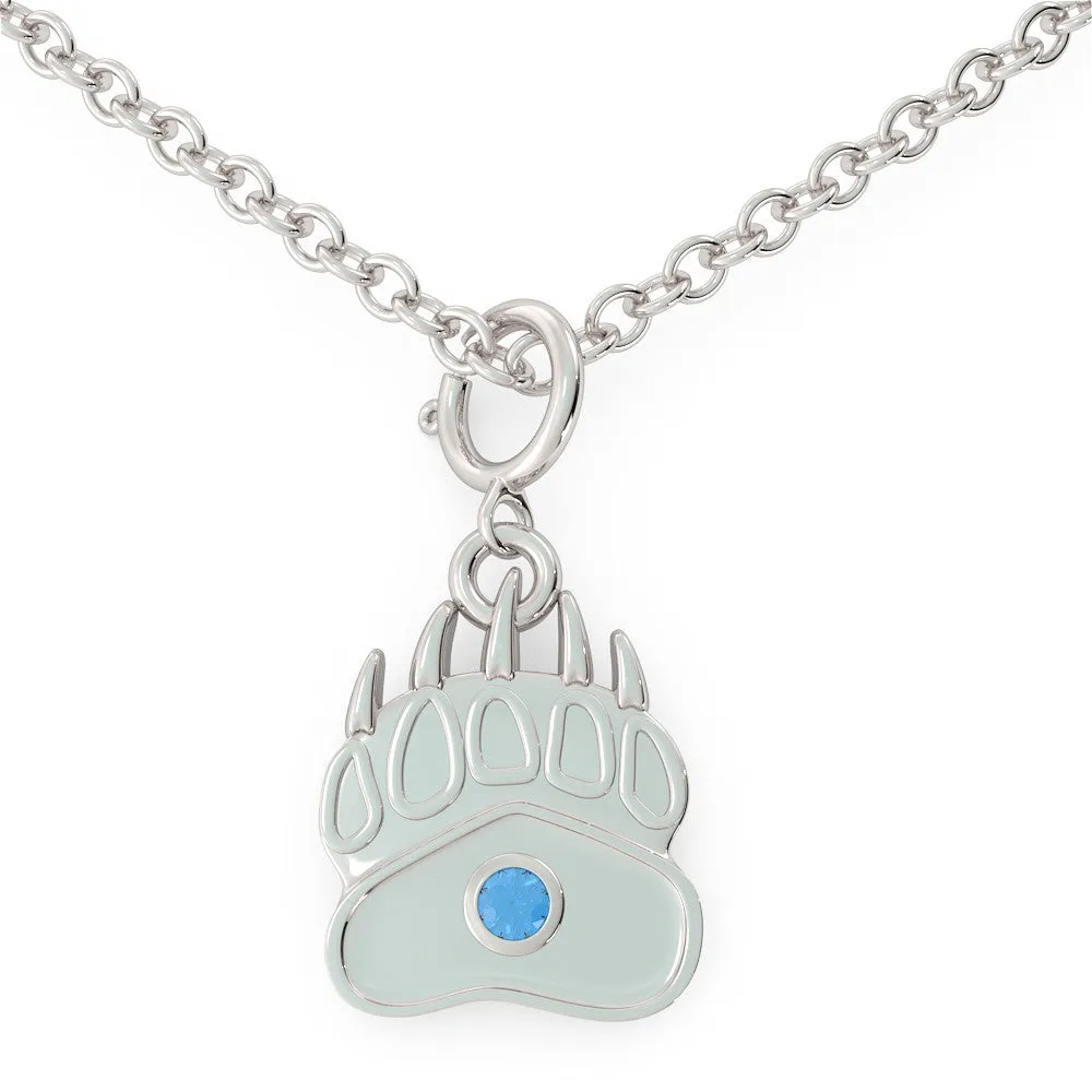 Baby Bear - Birthstone Necklace (.925 silver)