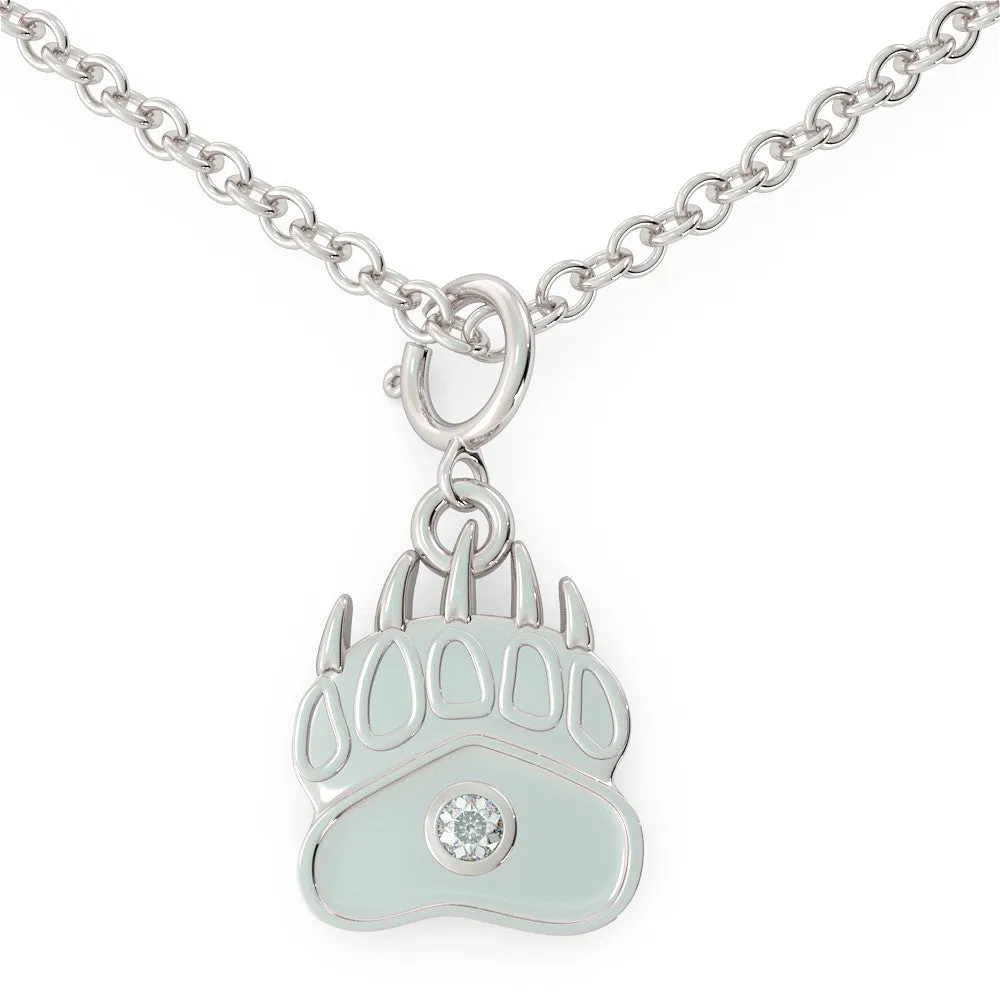 Baby Bear - Birthstone Necklace (.925 silver)