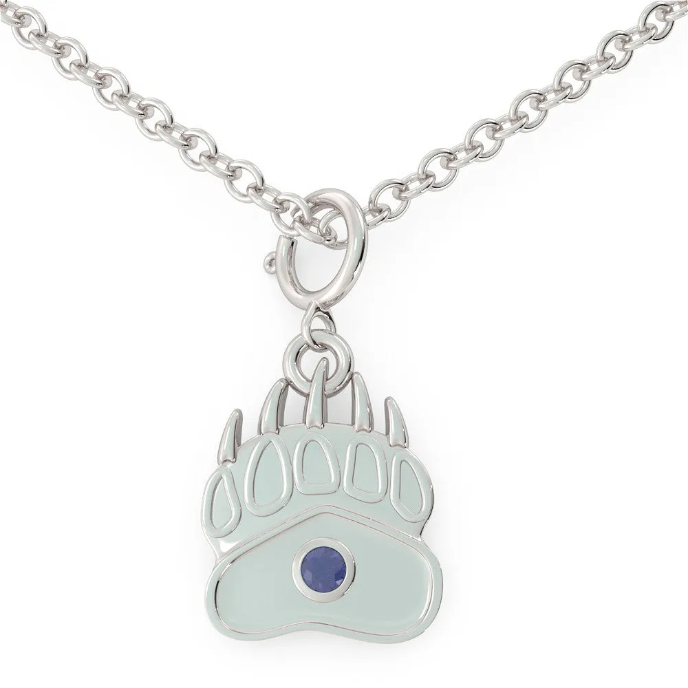 Baby Bear - Birthstone Necklace (.925 silver)