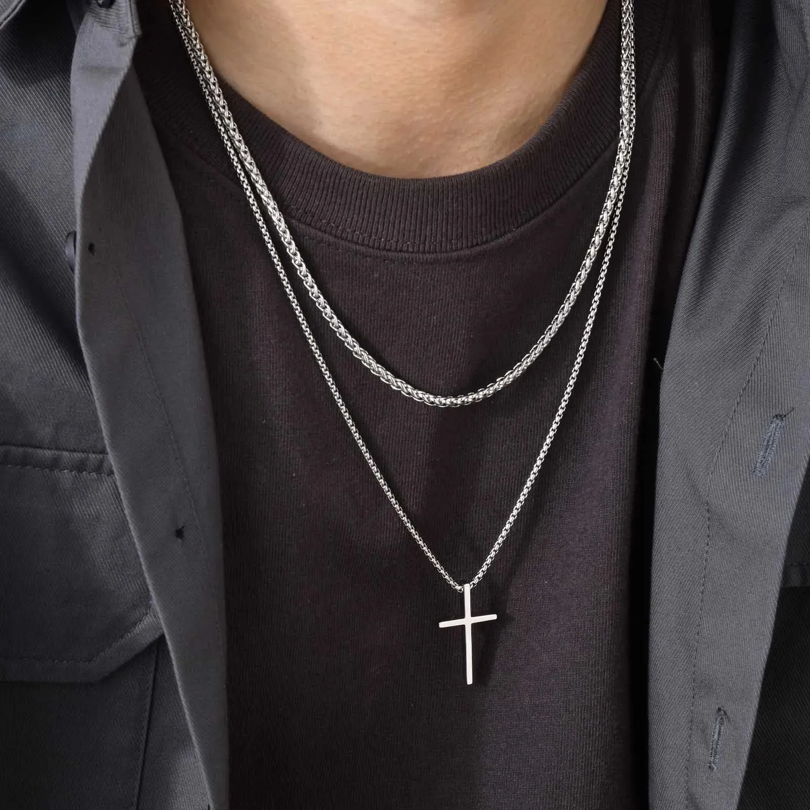 Basic Simple Cross Necklace