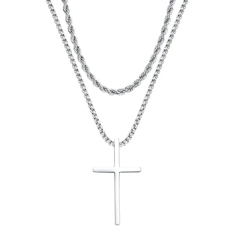 Basic Simple Cross Necklace