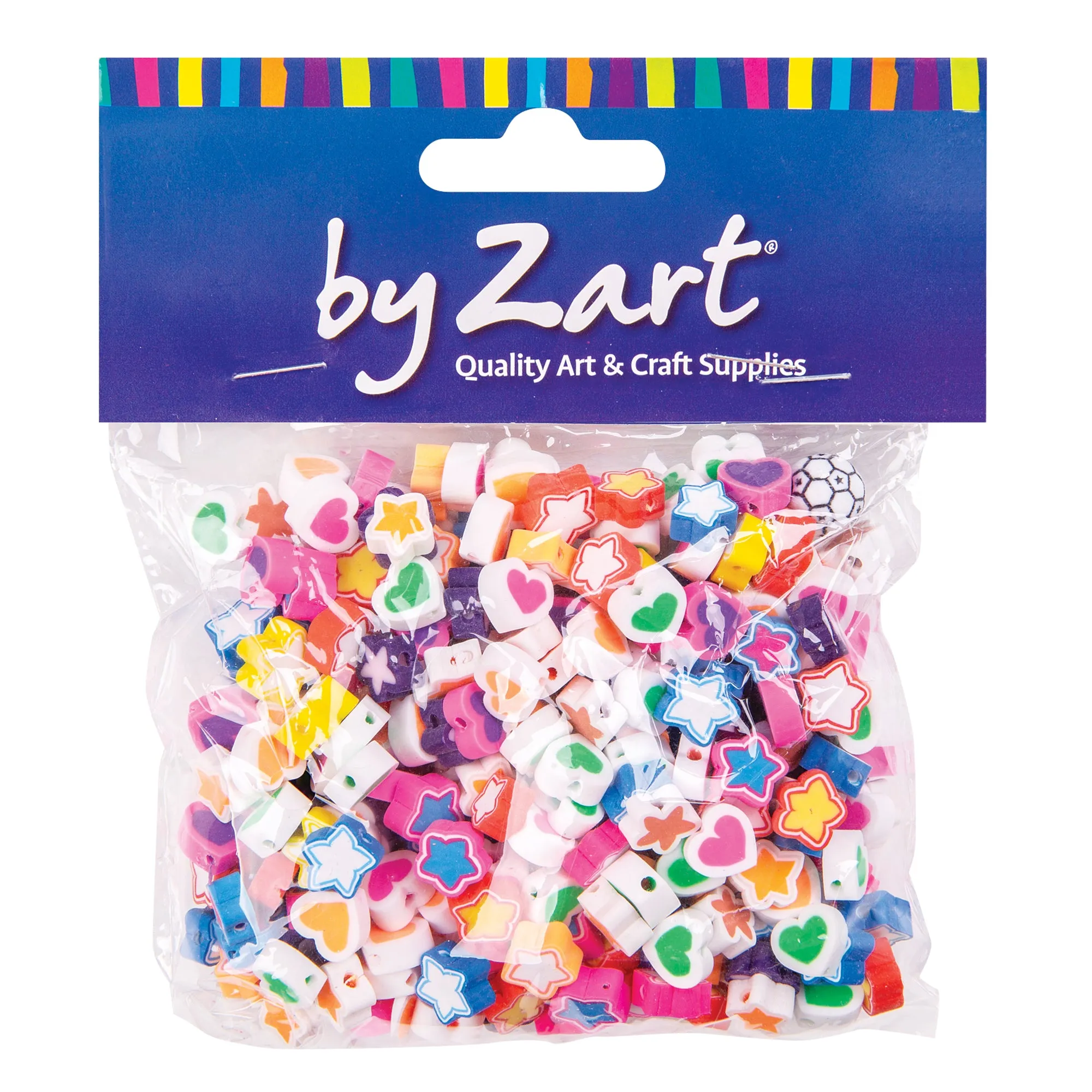 Beads Hearts and Stars Mix 100g