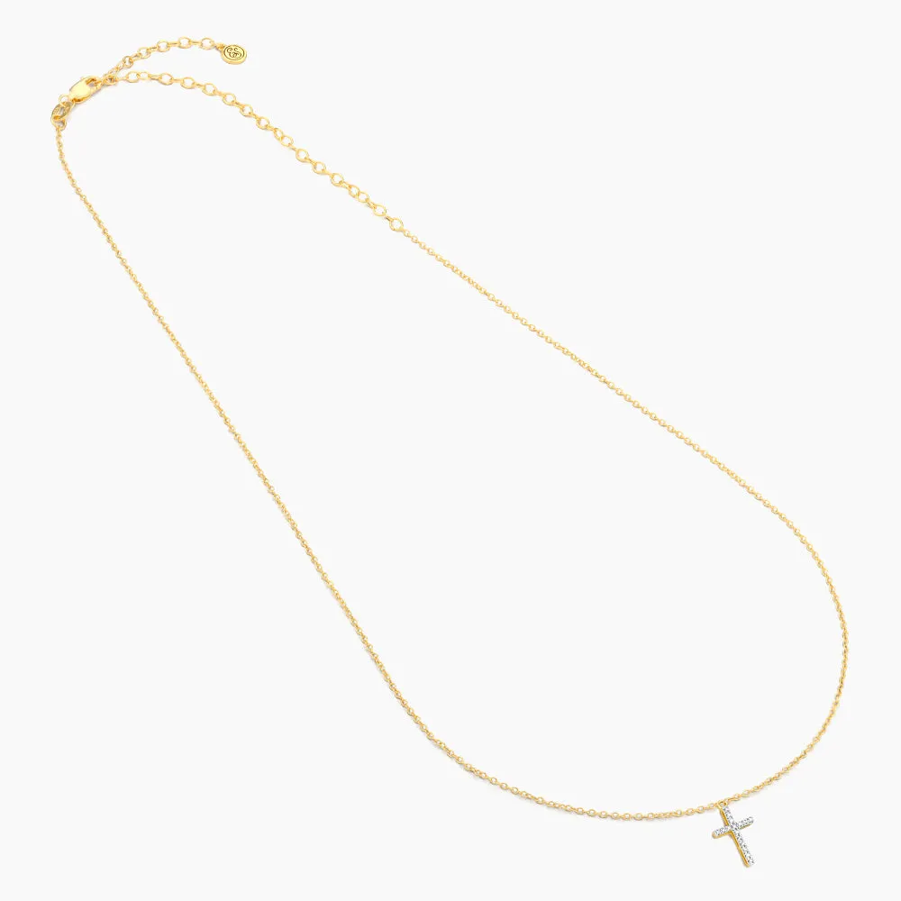 Believe Cross Pendant Necklace