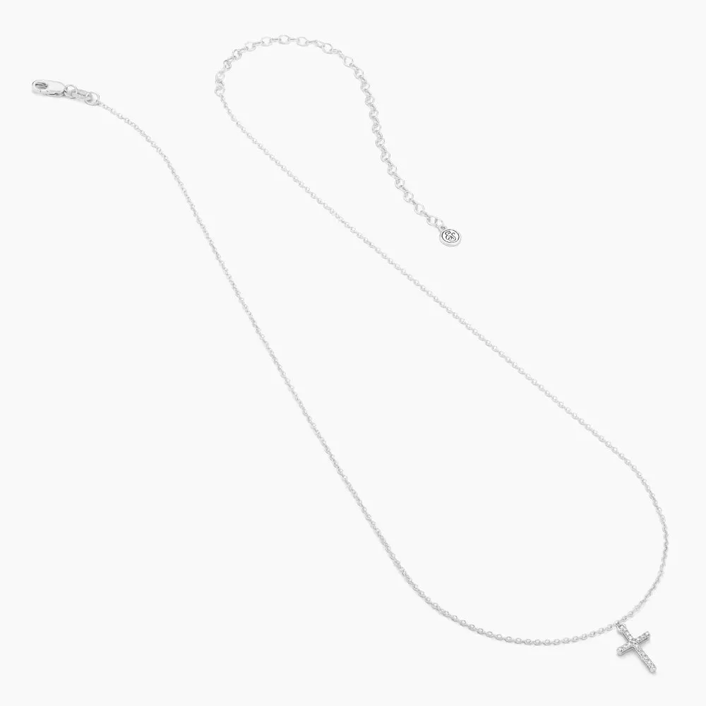 Believe Cross Pendant Necklace