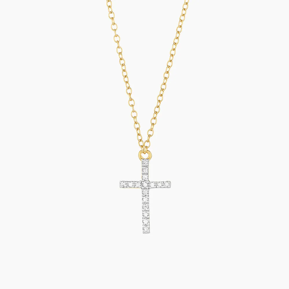 Believe Cross Pendant Necklace