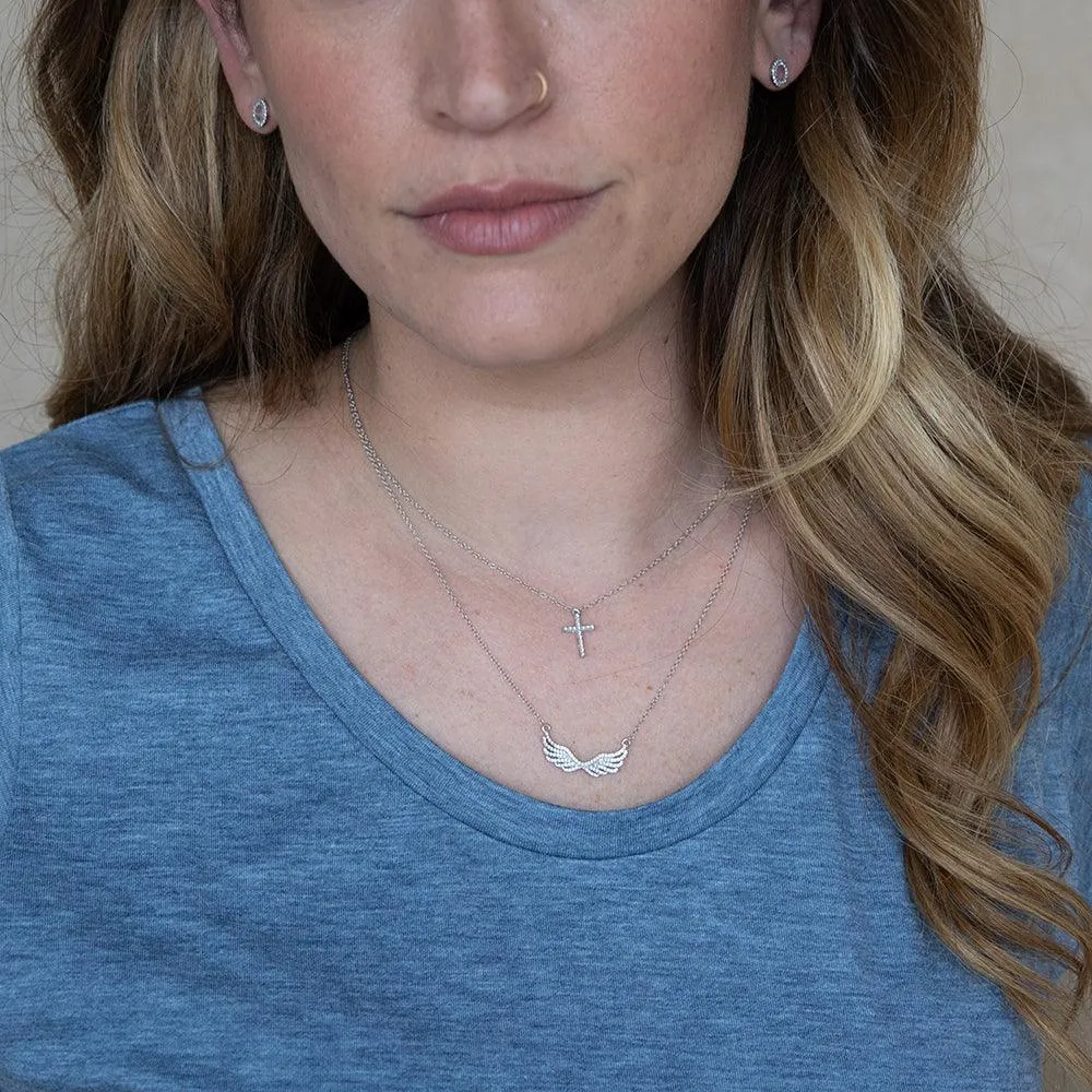 Believe Cross Pendant Necklace