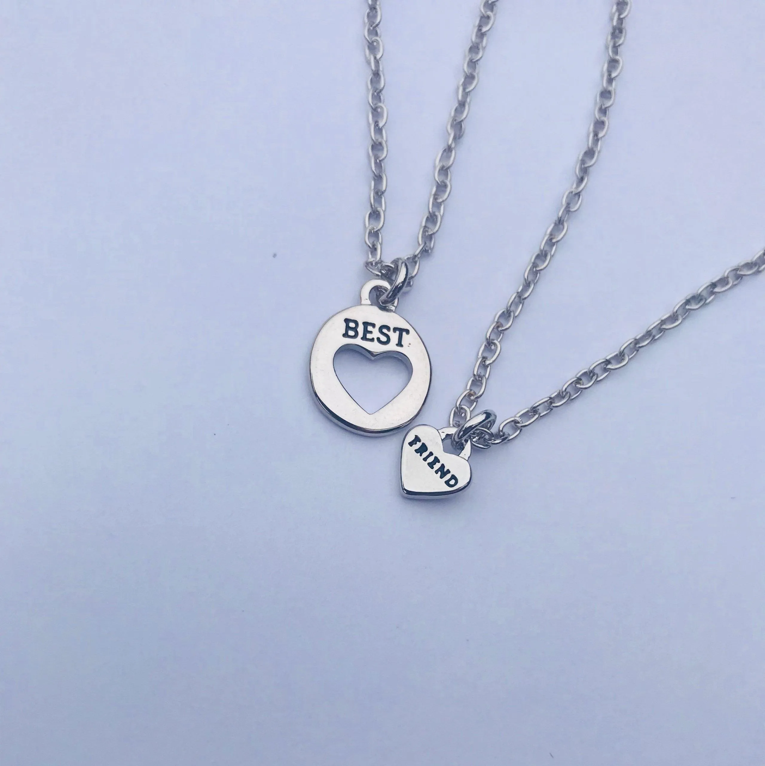 Best Friend Heart Necklace Set - 2 Necklaces
