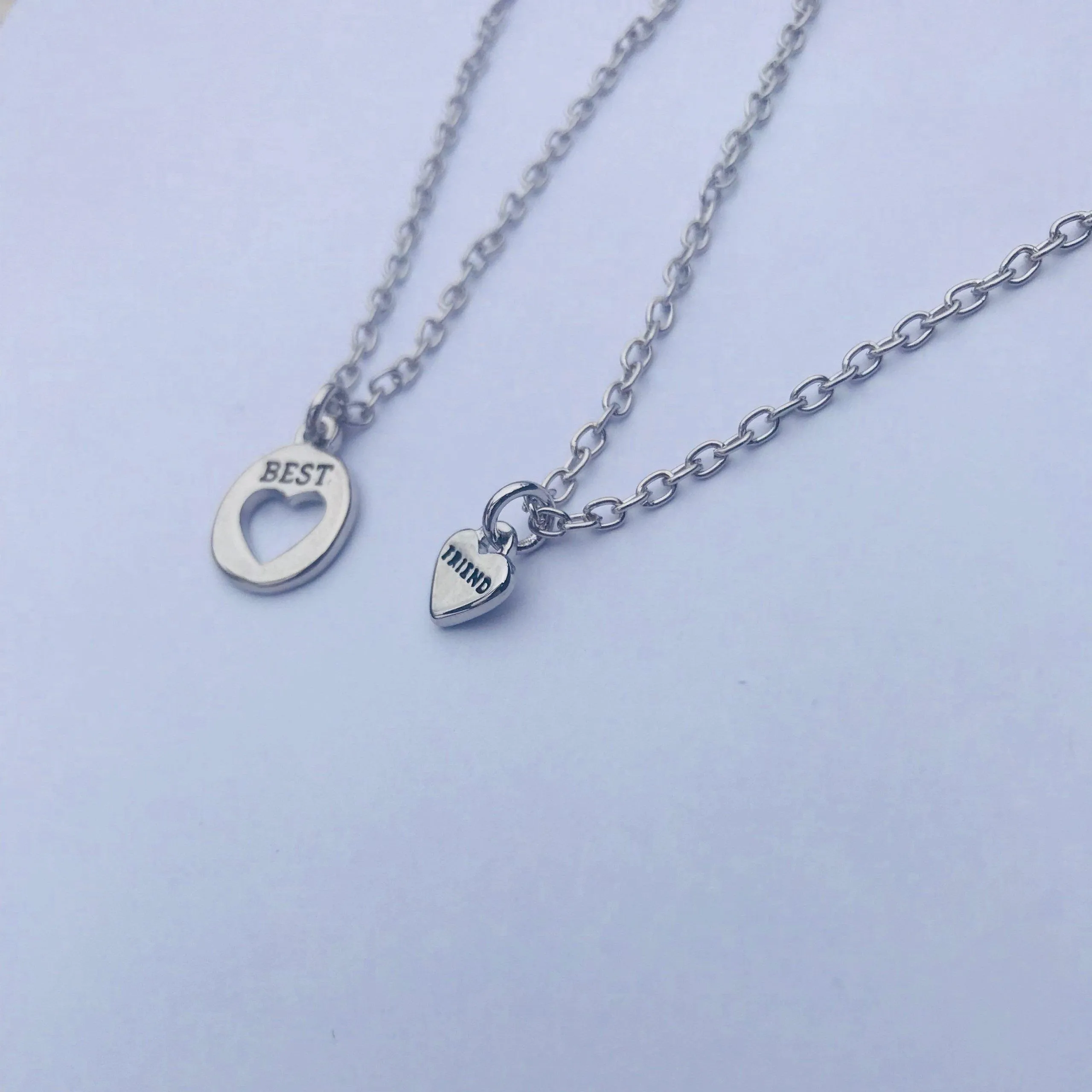 Best Friend Heart Necklace Set - 2 Necklaces