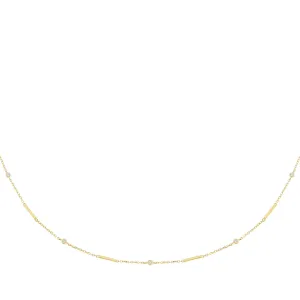 Bezel x Link Long Station Necklace