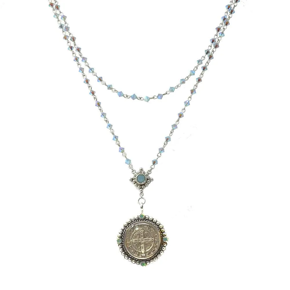 Bicone San Benito Rosary in Pacific Opal