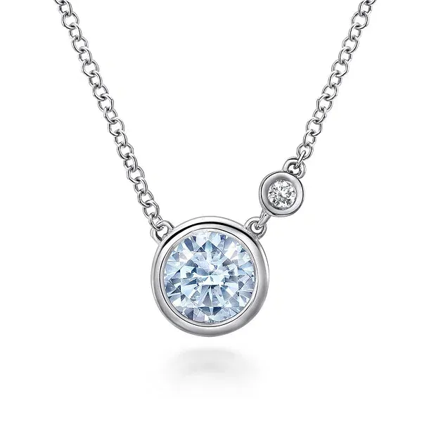 Birthstone & Diamond Necklace