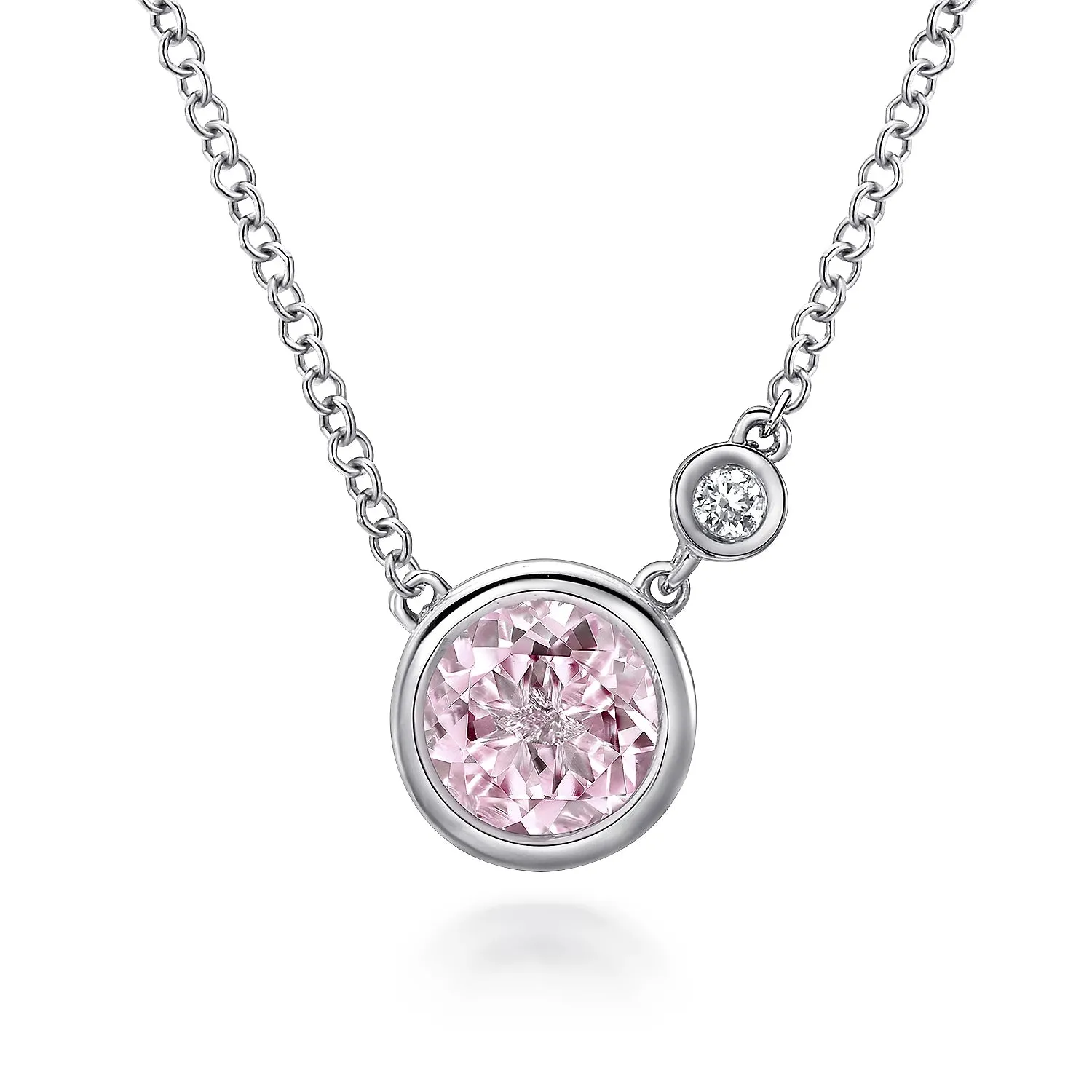 Birthstone & Diamond Necklace