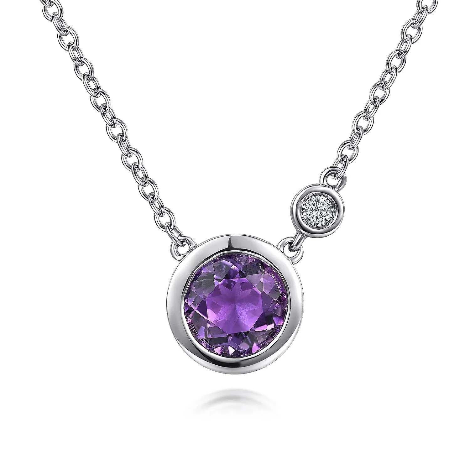 Birthstone & Diamond Necklace