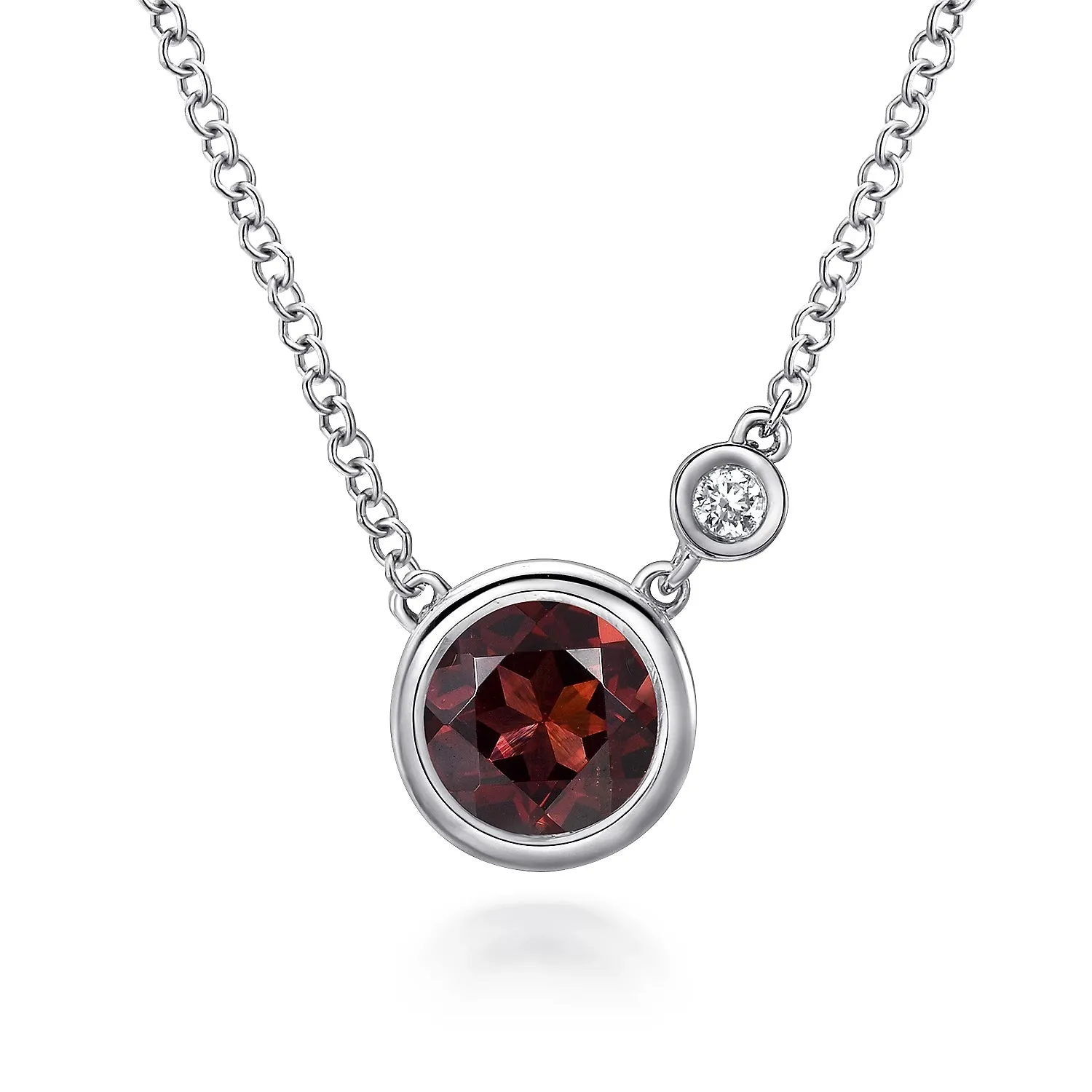 Birthstone & Diamond Necklace