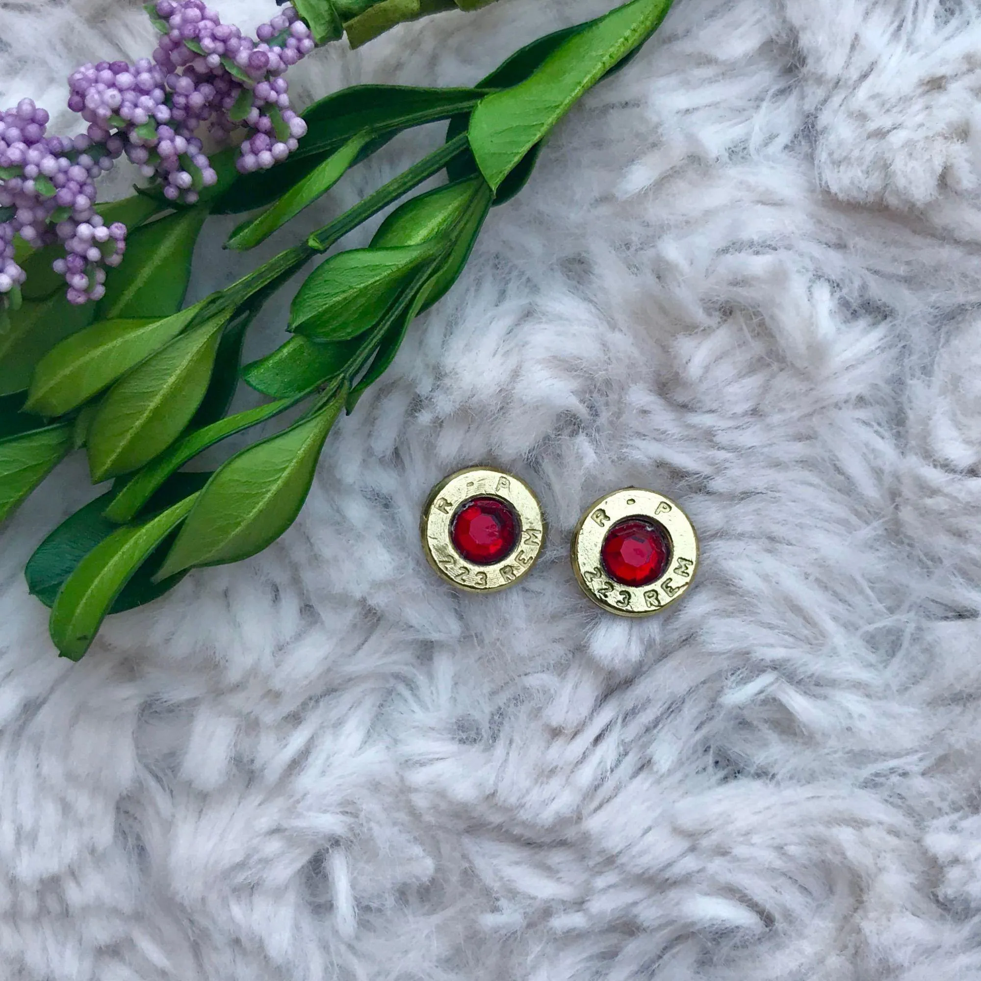 Birthstone Bullet Earrings & Necklaces with Swarovski Crystals