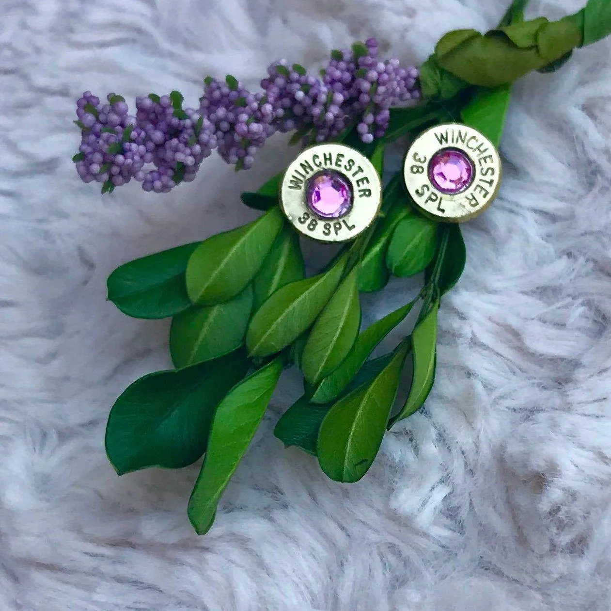 Birthstone Bullet Earrings & Necklaces with Swarovski Crystals