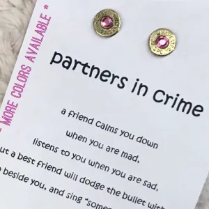Birthstone Bullet Earrings & Necklaces with Swarovski Crystals