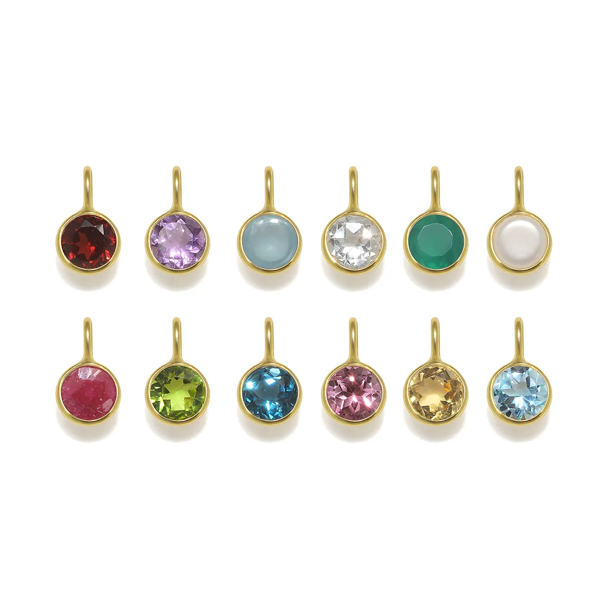 Birthstone Charms - Gold