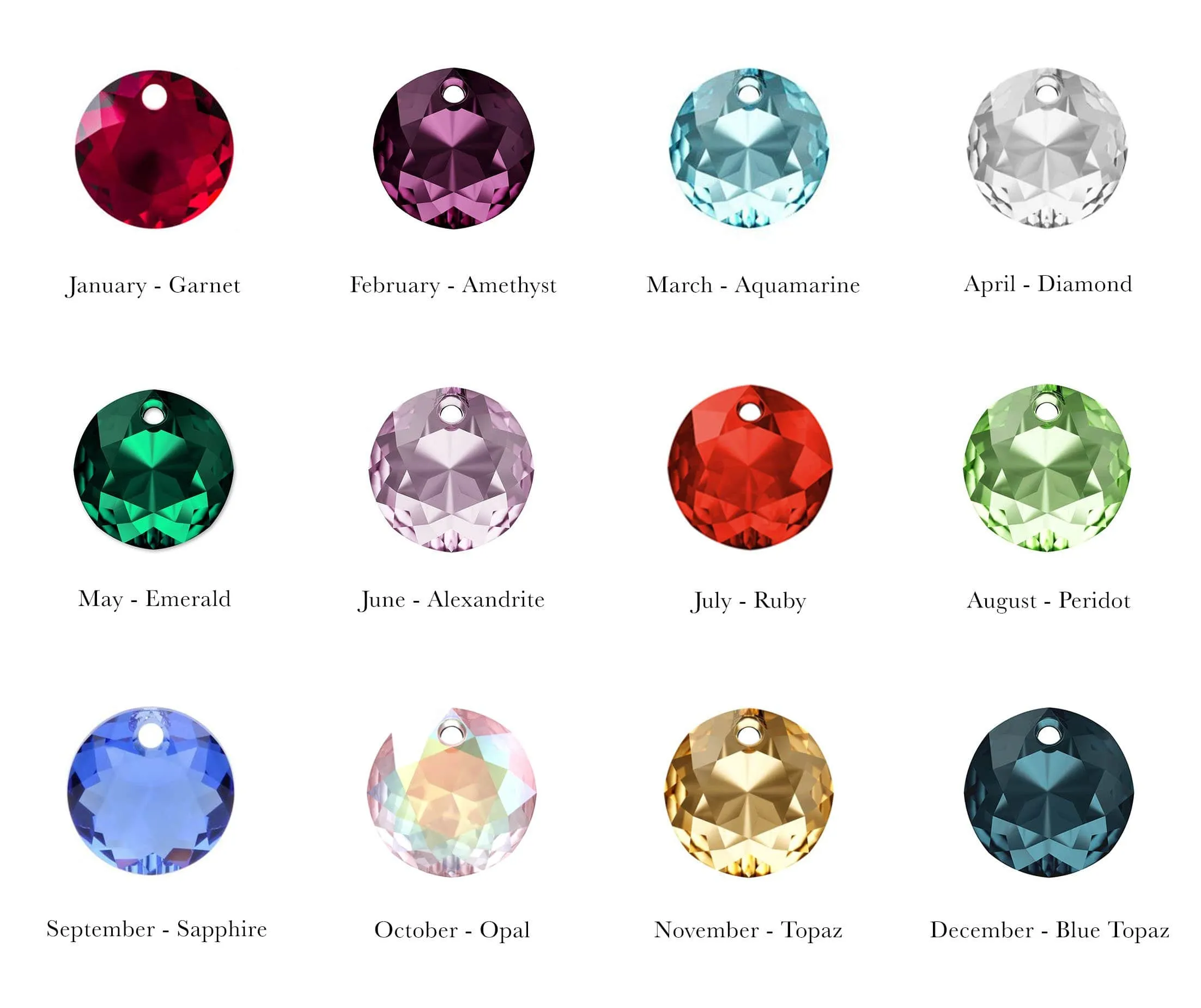 Birthstone Crystal Necklace