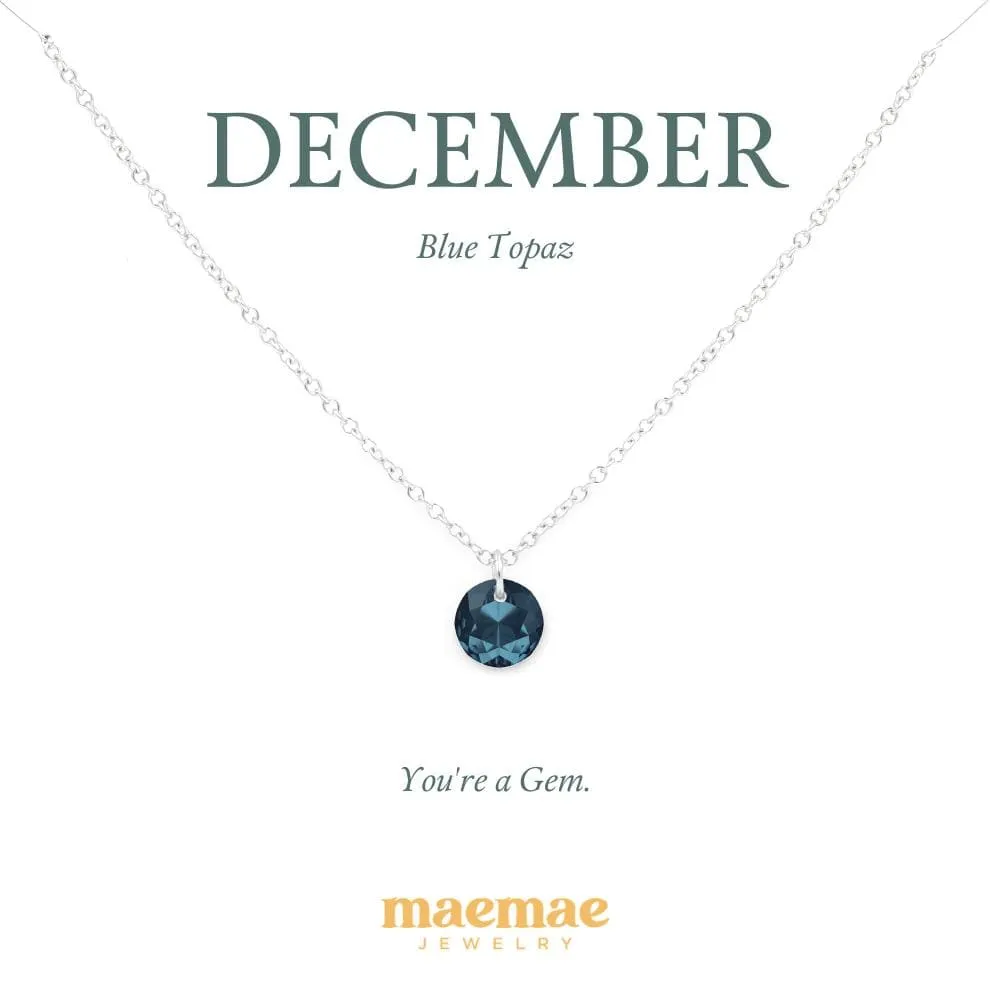 Birthstone Crystal Necklace