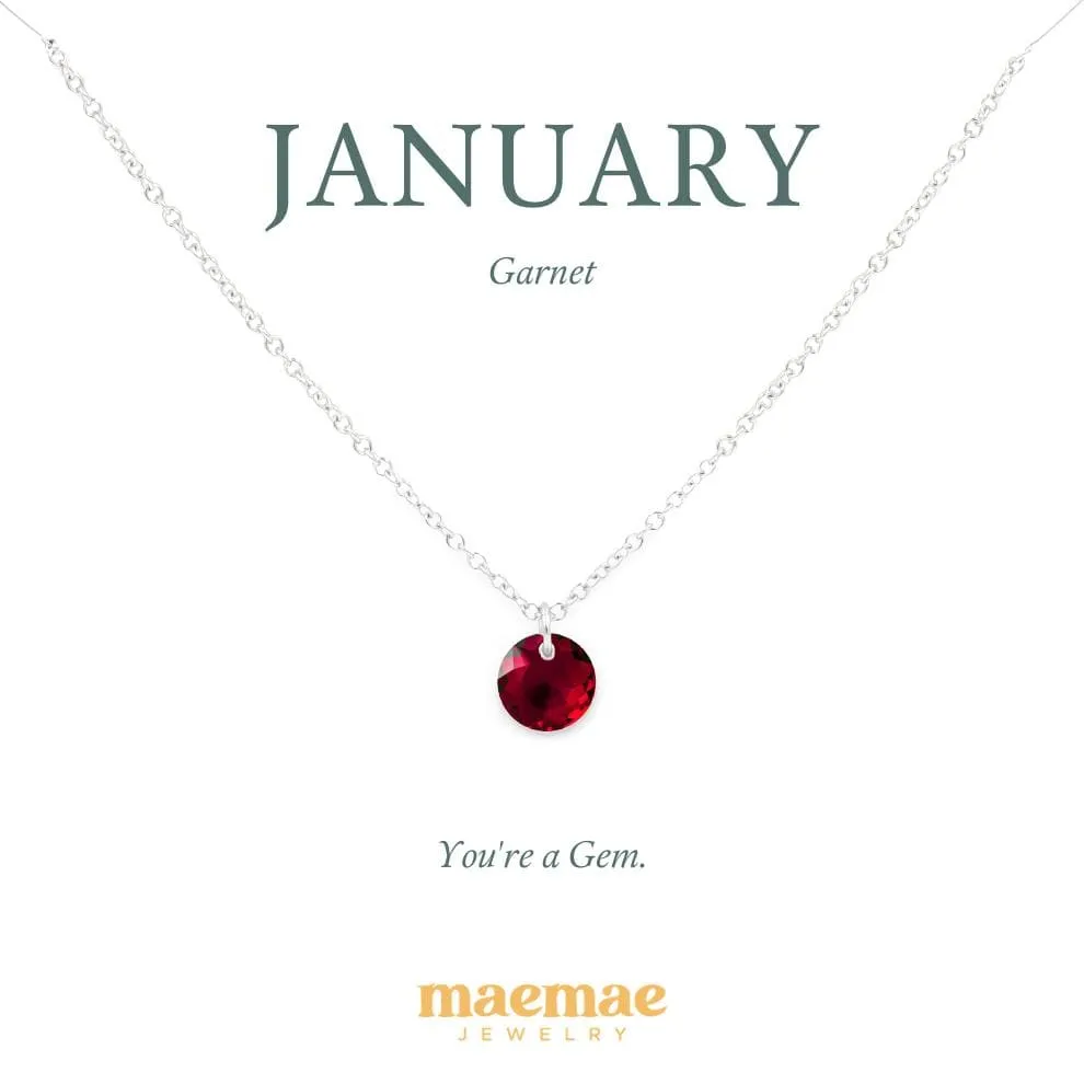 Birthstone Crystal Necklace