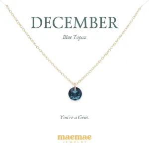 Birthstone Crystal Necklace