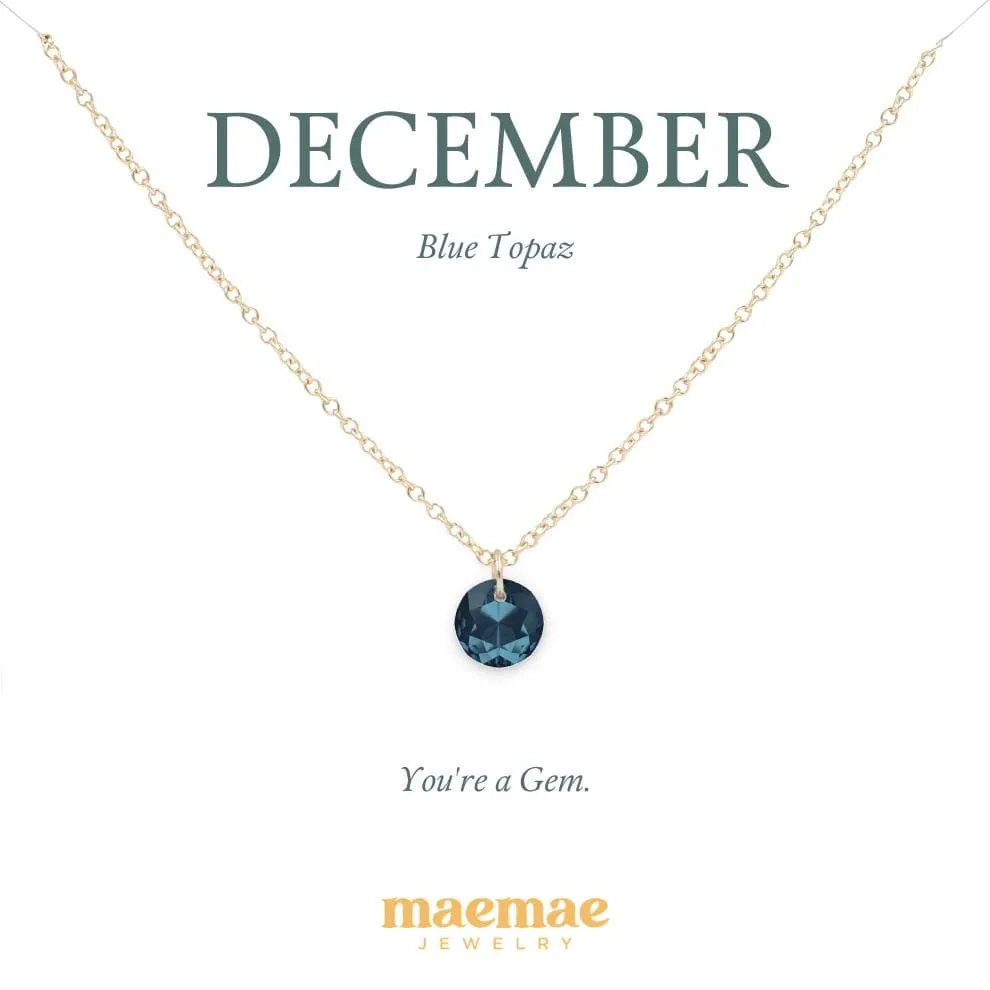 Birthstone Crystal Necklace
