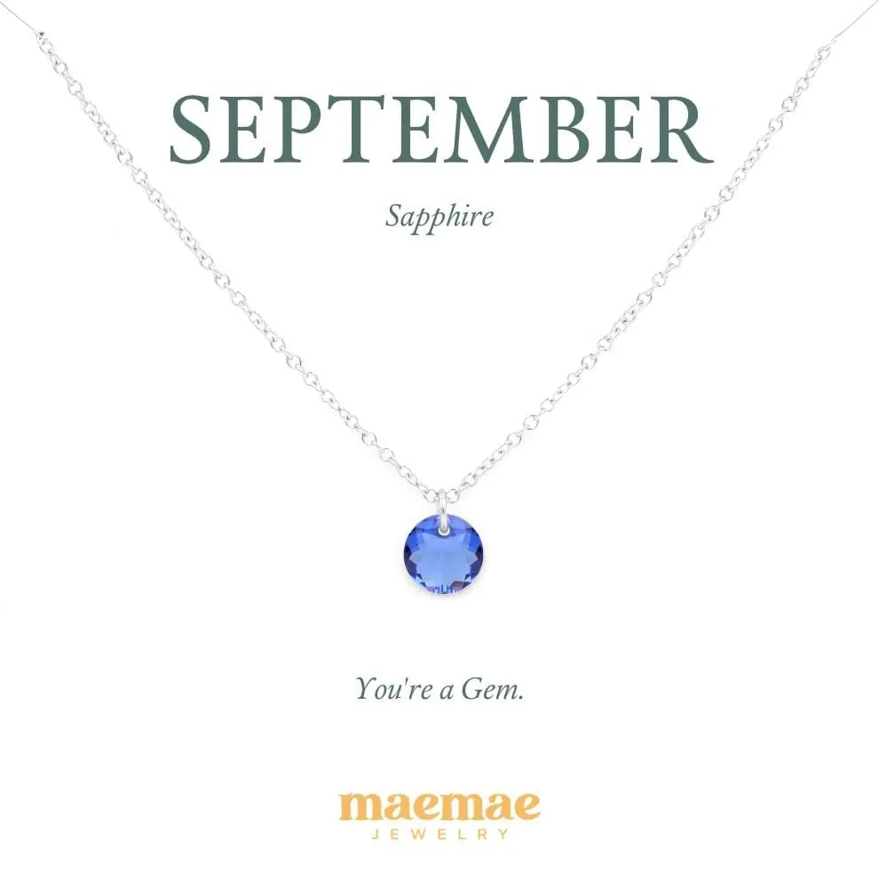 Birthstone Crystal Necklace