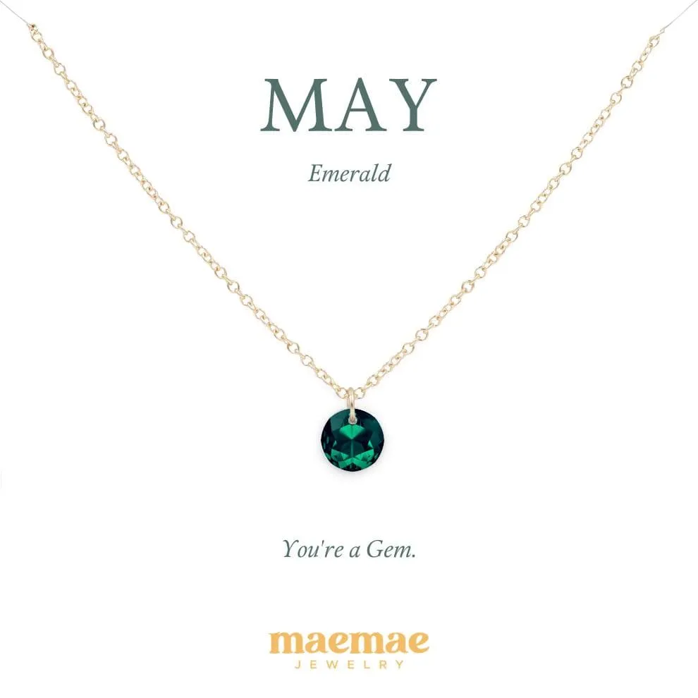 Birthstone Crystal Necklace
