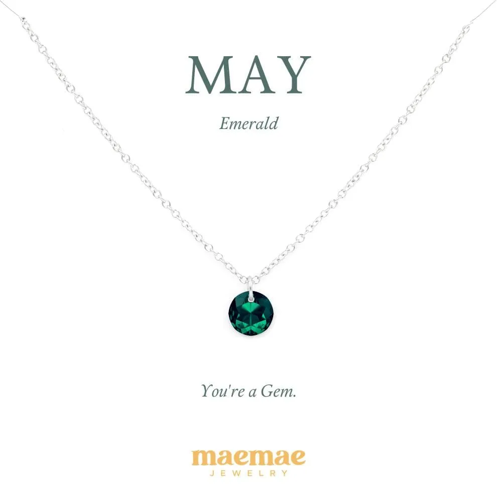 Birthstone Crystal Necklace