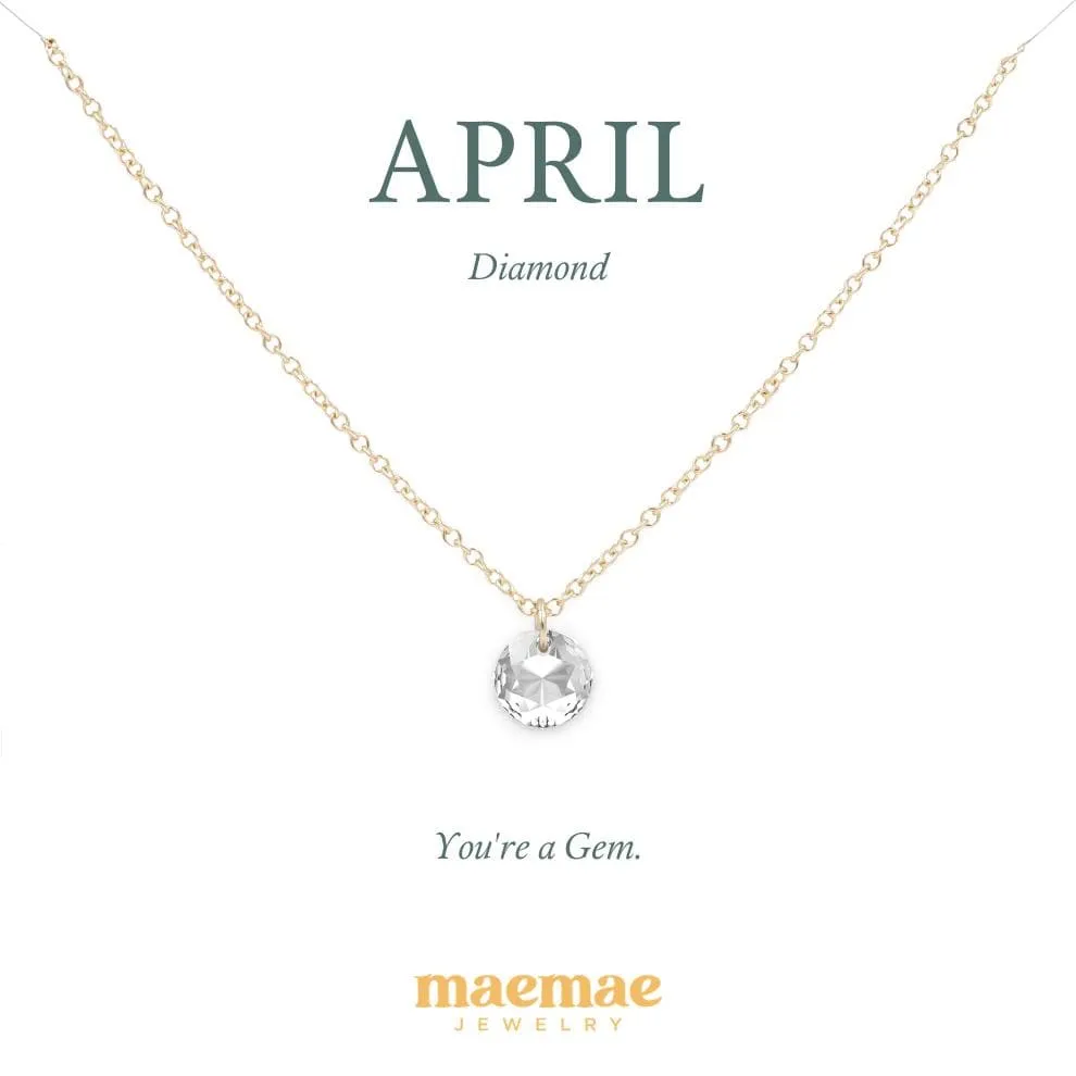 Birthstone Crystal Necklace