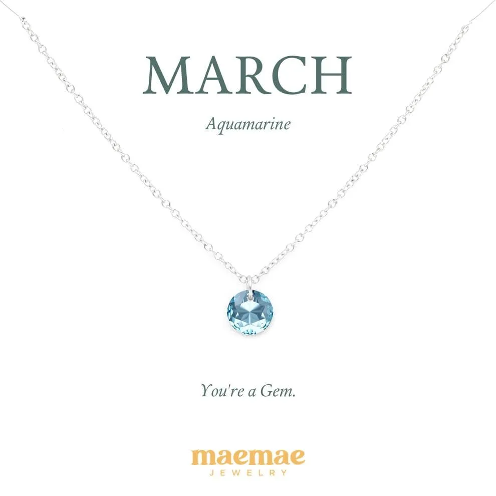 Birthstone Crystal Necklace
