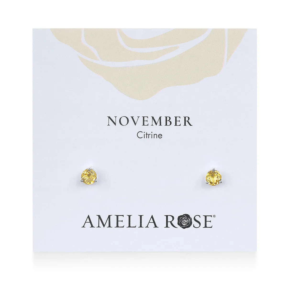 Birthstone Earring-November Citrine