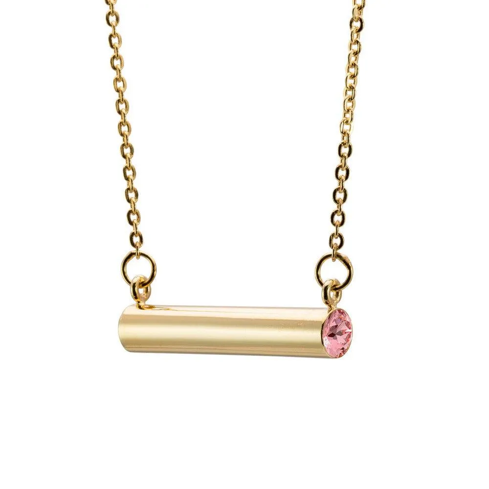 Birthstone Necklace Gold