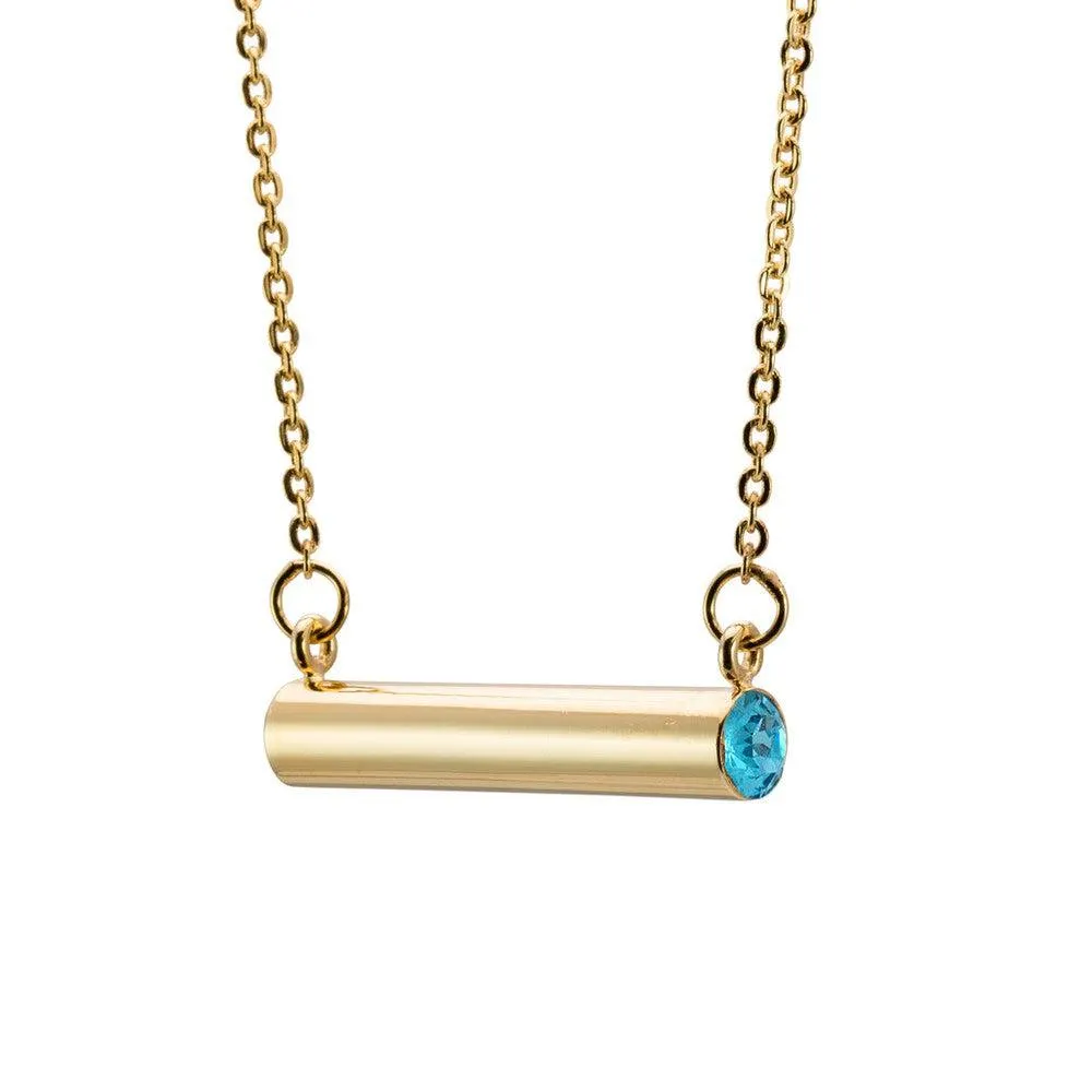 Birthstone Necklace Gold