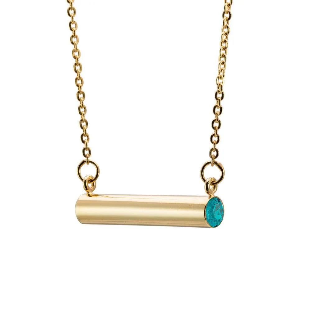 Birthstone Necklace Gold