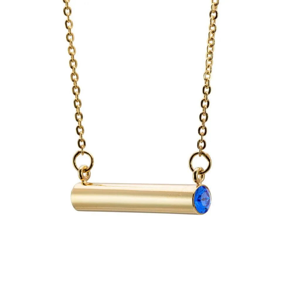 Birthstone Necklace Gold