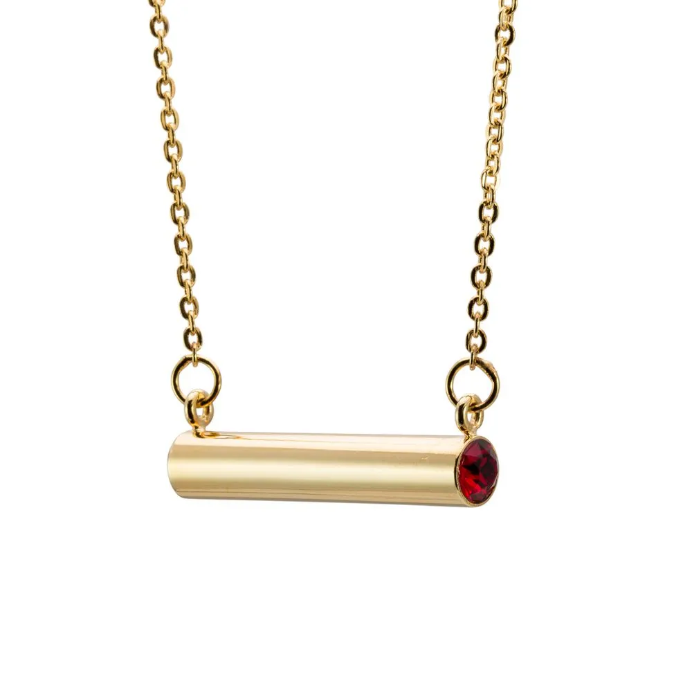 Birthstone Necklace Gold